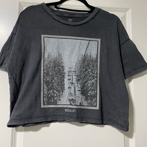 Aerie “Need a Lift?” Distressed Crop Top